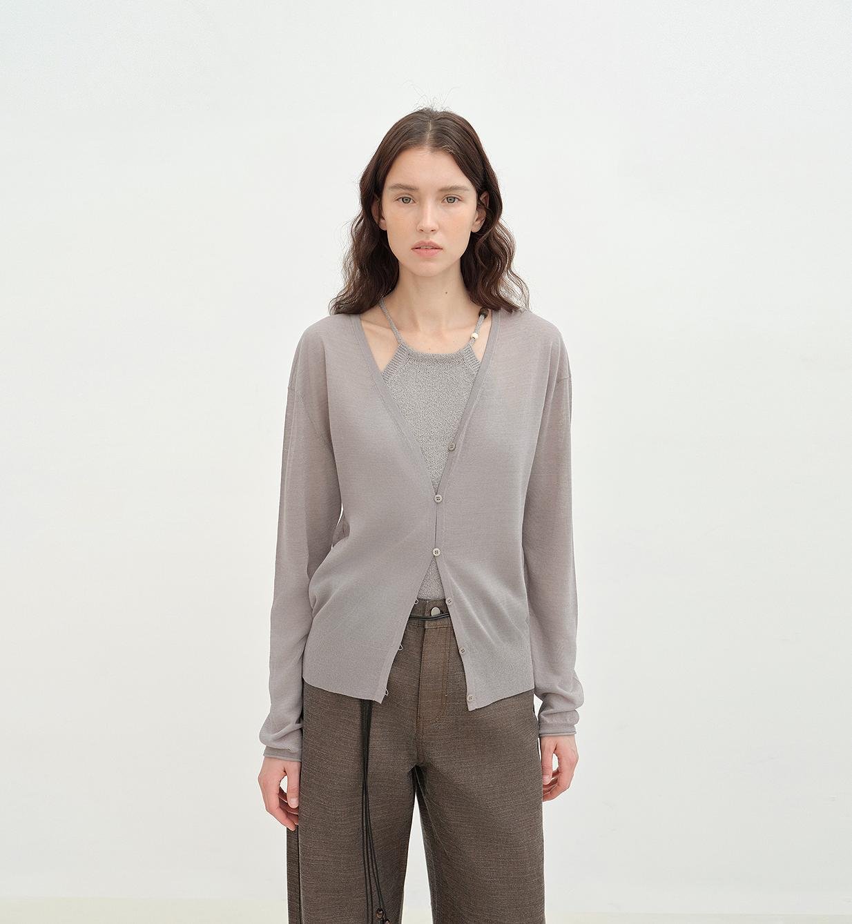 "Daylight" sunscreen V - neck new spring knitted cardigan jacket - variant_title