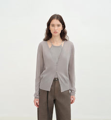 "Daylight" sunscreen V - neck new spring knitted cardigan jacket - variant_title