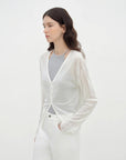 "Daylight" sunscreen V - neck new spring knitted cardigan jacket - variant_title