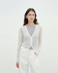 "Daylight" sunscreen V - neck new spring knitted cardigan jacket - variant_title