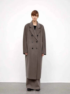 Desert Mirage double-breasted slight cocoon coat product image 02