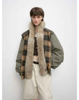 "Detachable"Fireladyfur Lightweight Parka with Detachable Wolf Fur Collar“Urban Warmth Walk” - variant_title