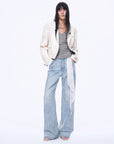 Distressed dirty dyed Tencel cotton jeans"Art Journey" - variant_title