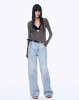 Distressed dirty dyed Tencel cotton jeans"Art Journey" - variant_title