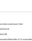 Double - layer transparent oblique collar pinched pleat half - high collar slim fit fake two - piece knitted T-shirt tops for women - variant_title
