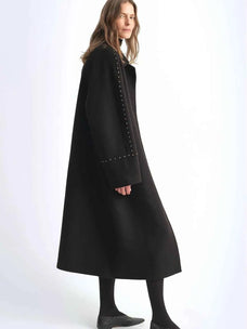 Dream of Champs Elysees riveted lapel wool coat product image 08