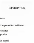 "Dream Chaser" round neck short horizontal spray stripe contrast color loose imported Rex rabbit fur coat - variant_title