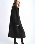 "Dream of Champs Elysees" riveted lapel wool coat women's autumn and winter coat - variant_title