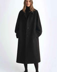 "Dream of Champs Elysees" riveted lapel wool coat women's autumn and winter coat - variant_title