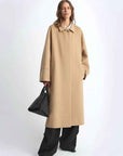 "Dream of Champs Elysees" riveted lapel wool coat women's autumn and winter coat - variant_title