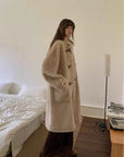 Dreamer long stand-collar sheepskin jacket product image 13