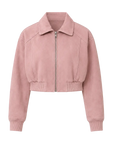 Retro Classic Stand Up Sheep Leather Short Jacket "Witch Game"