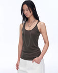 "Early Summer Jet Lag" Casual Tight - fitting Multi - collar Camisole for Women - variant_title
