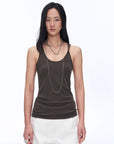 "Early Summer Jet Lag" Casual Tight - fitting Multi - collar Camisole for Women - variant_title