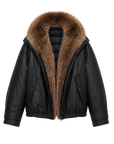 Firelady Fur Women's down fur parka Coyote and Raccoon Fur Collar-“The long night is coming”