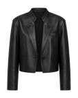 Stand Collar Suit Sheepskin Leather Short Jacket "Roman Story"