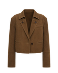 Stand Collar Suit Sheepskin Leather Short Jacket "Roman Story"