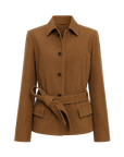 THE ARTM Black Lambskin Leather Jacket - Retro Fitted Suede Coat