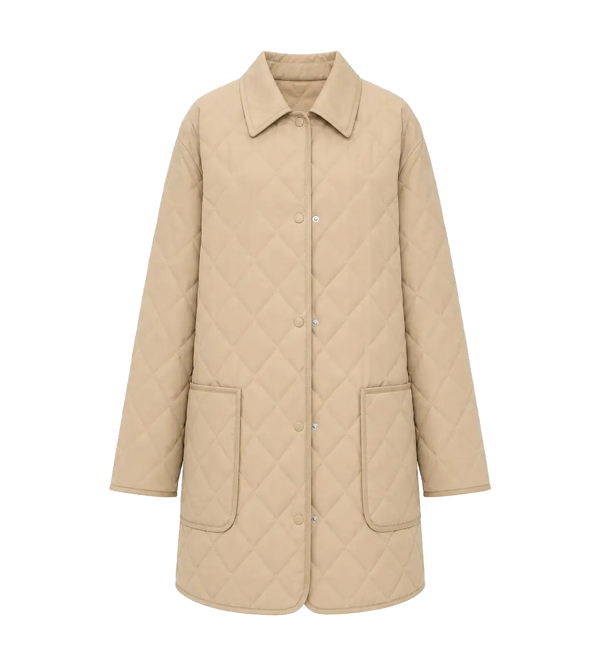 Fireladyfur Diamond Texture goose down barn jacket product cutout
