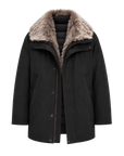 Firelady Fur Women's Down Parka with Detachable Tokaj Fur Collar & 90% Goose Down "Ode to the Stars"