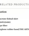 "Extremely luxurious" American EASTMAN acetate glossy bias - cut elegant slim fishtail skirt - variant_title