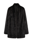 Fairy Mountain Dew Baojia Beauty black mink coat, transparent product view