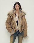 Firelady Fur Women‘s Cropped Fur Parka with Raccoon Fur Trim & 90% Goose Down | Multi - Pocket Utility Style “Nordic Woods” - variant_title
