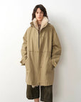 Firelady Fur Women's Denim Down Parka with Detachable Hood & 90% Goose Down - Workwear Style "Cool Denim Fabric" - variant_title