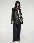 Firelady Fur Women‘s Genuine Lambskin Leather Jacket - Imported Vegetable - Tanned Suede, “Oversized Leather Blazer” - variant_title