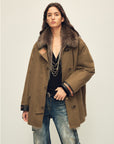 Firelady Fur Women's Goose Down Fur Parka with Detachable Raccoon Fur Hood“Hearthside Simmer” - variant_title