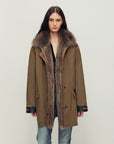 Firelady Fur Women's Goose Down Fur Parka with Detachable Raccoon Fur Hood“Hearthside Simmer” - variant_title