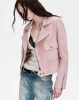 Firelady Fur Women's Leather Biker Jacket - Vintage Movie Style - variant_title
