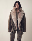 Firelady Fur Song of the North Toscana fur down jacket product view