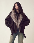 Firelady Fur Song of the North two-tone Toscana down parka model view