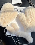 Firelady Fur Women's Rex Rabbit Fur Knitted Gloves – Soft Stretchy Winter Warm Windproof Mittens - variant_title