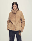 Firelady Fur Women’s Shearling Coat Crafted with Italian Contrast Suede & Tuscan Shearling“Winter Mochi” - variant_title