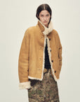 Firelady Fur Women’s Shearling Coat Crafted with Italian Contrast Suede & Tuscan Shearling“Winter Mochi” - variant_title