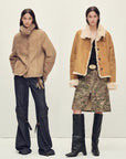 Firelady Fur Women’s Shearling Coat Crafted with Italian Contrast Suede & Tuscan Shearling“Winter Mochi” - variant_title