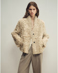 Firelady Fur Women‘s Shearling Coat | Rippled Waterwave Pattern, Rare Lake Lamb“Mole Manor” - variant_title