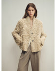 Firelady Fur Women‘s Shearling Coat | Rippled Waterwave Pattern, Rare Lake Lamb“Mole Manor” - variant_title