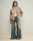 Firelady Fur Women‘s Shearling Coat | Rippled Waterwave Pattern, Rare Lake Lamb“Mole Manor” - variant_title