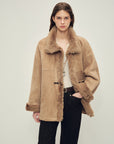 Firelady Fur Women‘s Shearling Jacket with Italian Tuscan Curly Wool Suede Collar“Glam Belle” - variant_title