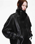 Firelady Fur Women's Turkish Lambskin Leather Jacket - Weekend Street Style Short Trench Coat - variant_title