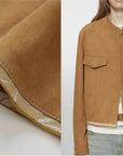 Firelady Fur Women's Vintage Suede Crew Neck Jacket - Relaxed Fit Cropped Blazer "Sunset Escape"Firelady Fur
