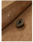 Firelady Fur Women's Vintage Suede Crew Neck Jacket - Relaxed Fit Cropped Blazer "Sunset Escape"Firelady Fur