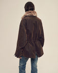 Firelady women's fur parka coat with two - tone Tuscan coyote fur collar, "Wilderness Parka" - variant_title