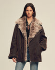 Firelady women's fur parka coat with two - tone Tuscan coyote fur collar, "Wilderness Parka" - variant_title
