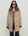 Firelady Women’s Parka with Real American Raccoon Fur Collar – Premium 90% White Goose Down Coat“Winter Street Lights” - variant_title