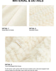 Fireladyfur Velvet Swan mink fur cape material and hook closure details