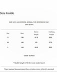 Fireladyfur Cool and Sharp short hooded jacket size chart
